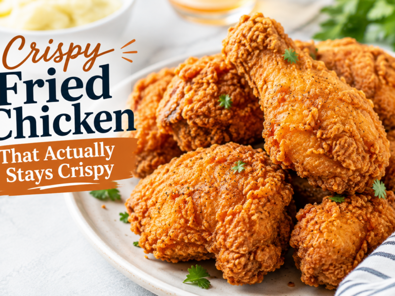 Crispy Fried Chicken That Actually Stays Crispy — The Secret Is in the Technique